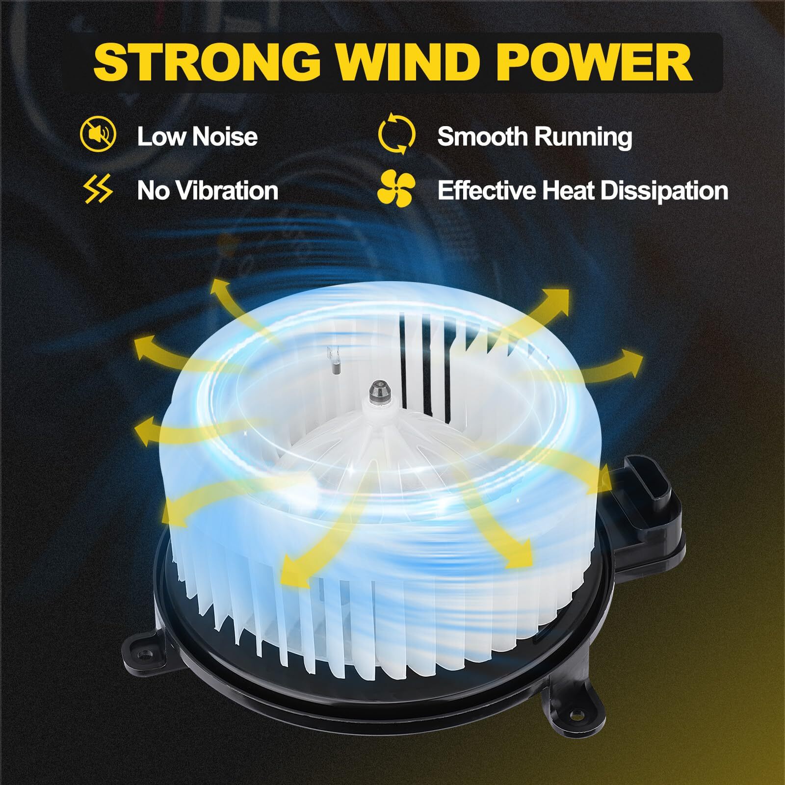 HVAC Heater Blower Motor w/Brushless Motor for Toyota Sienna Sequoia 2008-2022