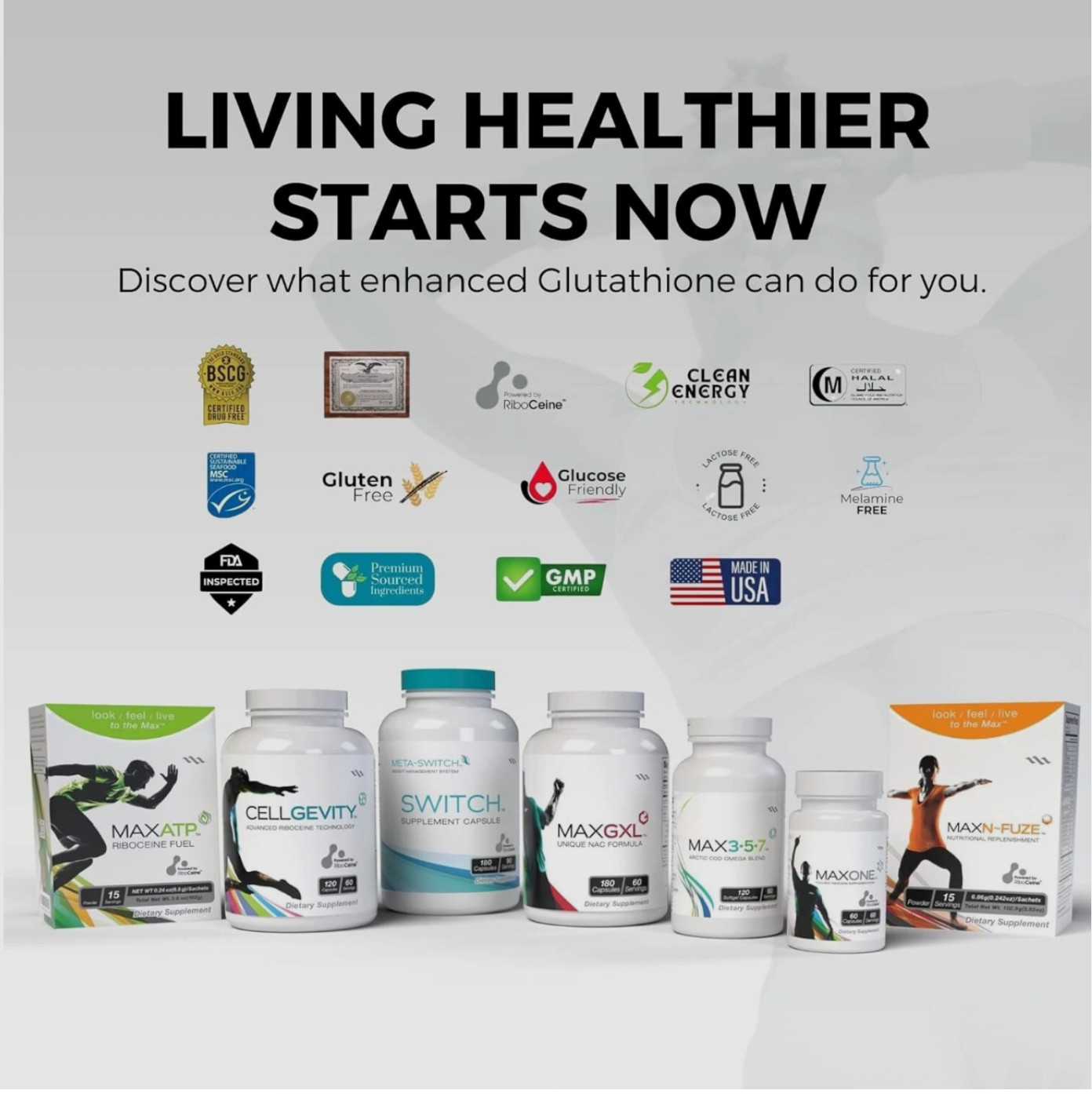 Max ATP Riboceine Fuel 30 Packets (0.24 Ounce) Net weight 207g 30 Servings