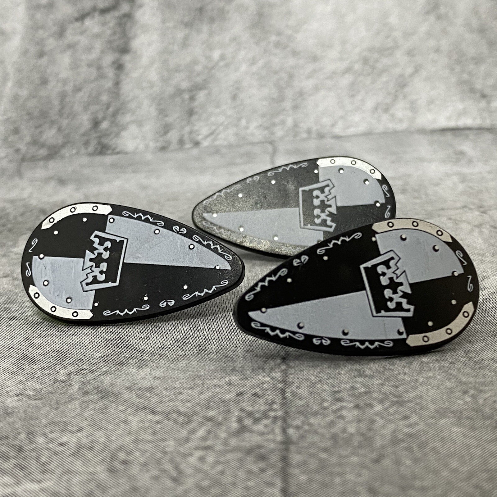 3pack Custom Classic Crown Shield Blocks Accessories for  Minifigures D7DPA9