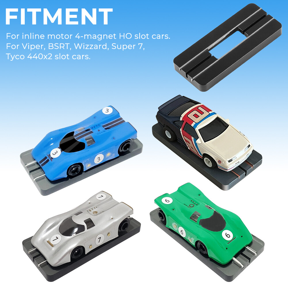 For Viper Bowman Wizzard HO Slot Car Chassis Setup Block Tool Aluminum US STOCK