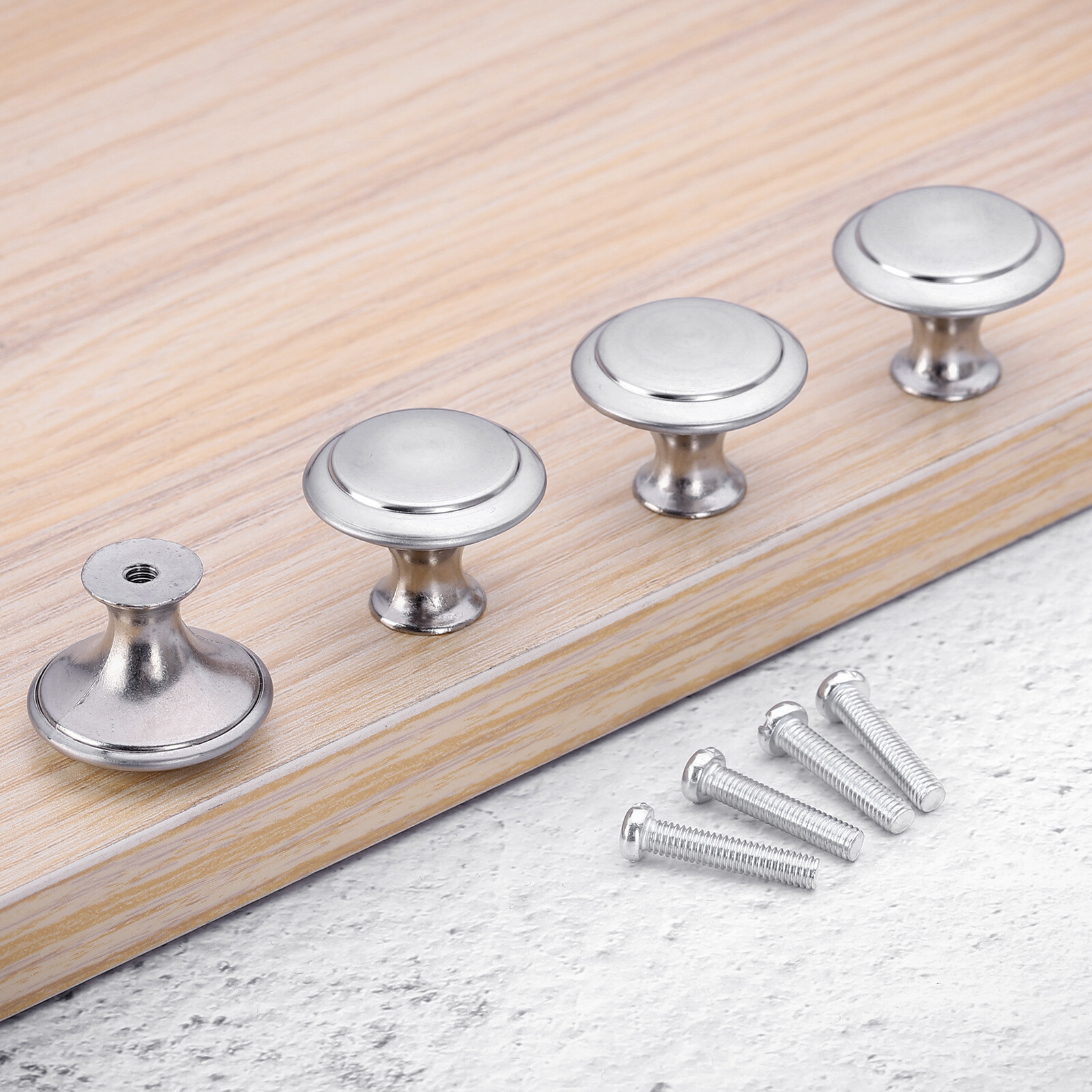 Stainless Steel Door Knobs Cabinet Handles Cupboard Drawer Kitchen Pulls LOT