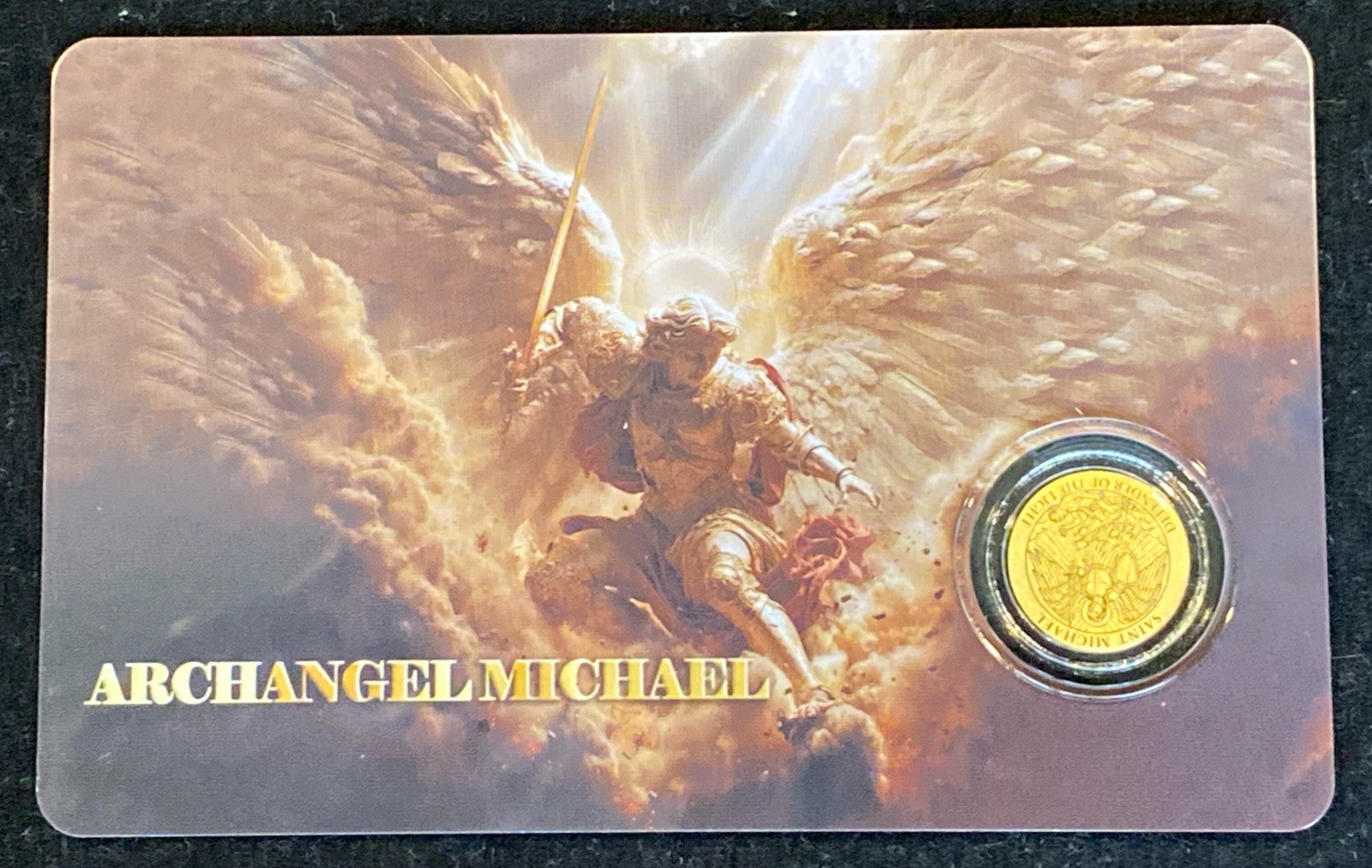 ARCHANGEL MICHAEL 1/1000 Oz Gold Coin $12 Liberia 2026