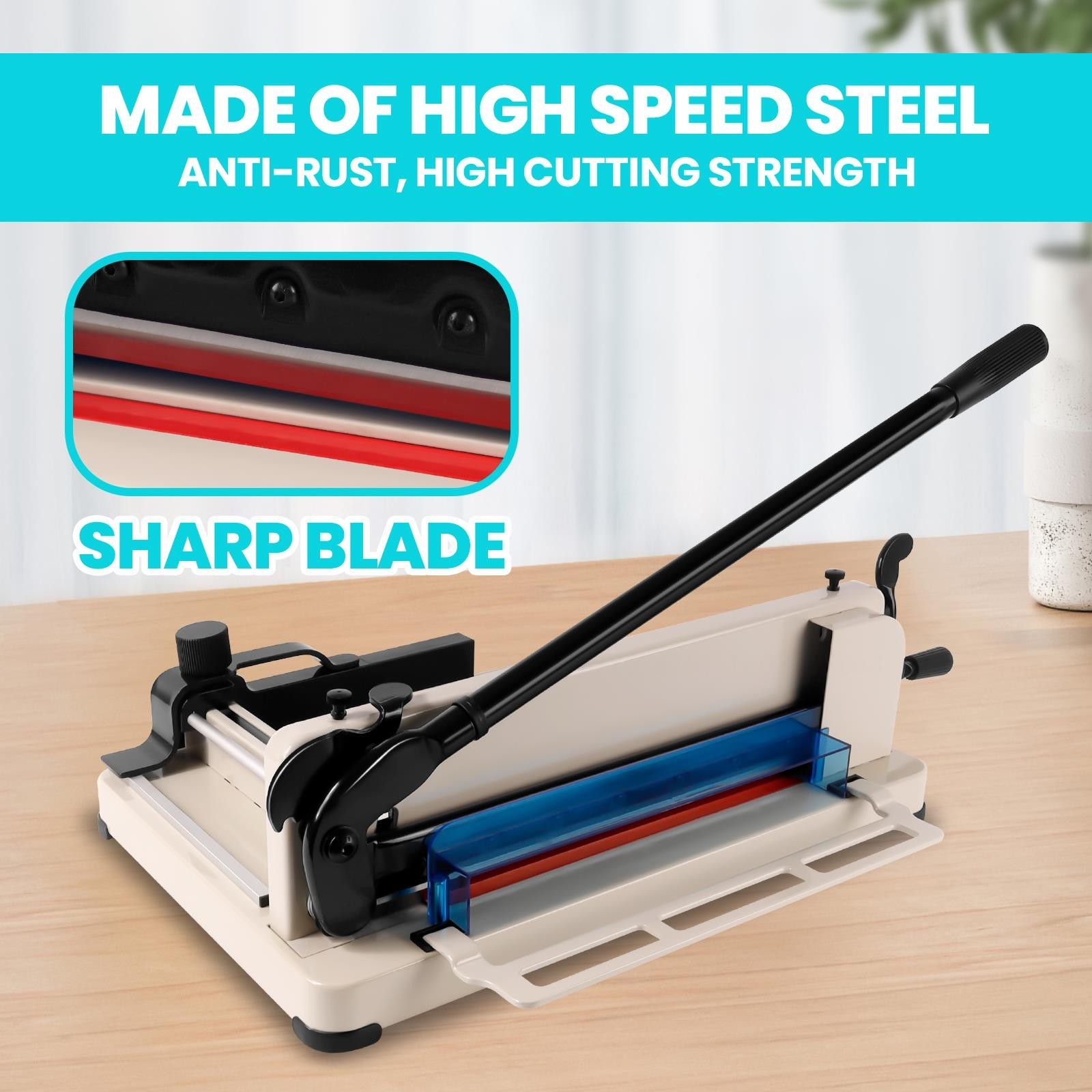 A4 12'' Heavy Duty Guillotine Paper Cutter, 400Sheets Paper Cutters and Trimmers