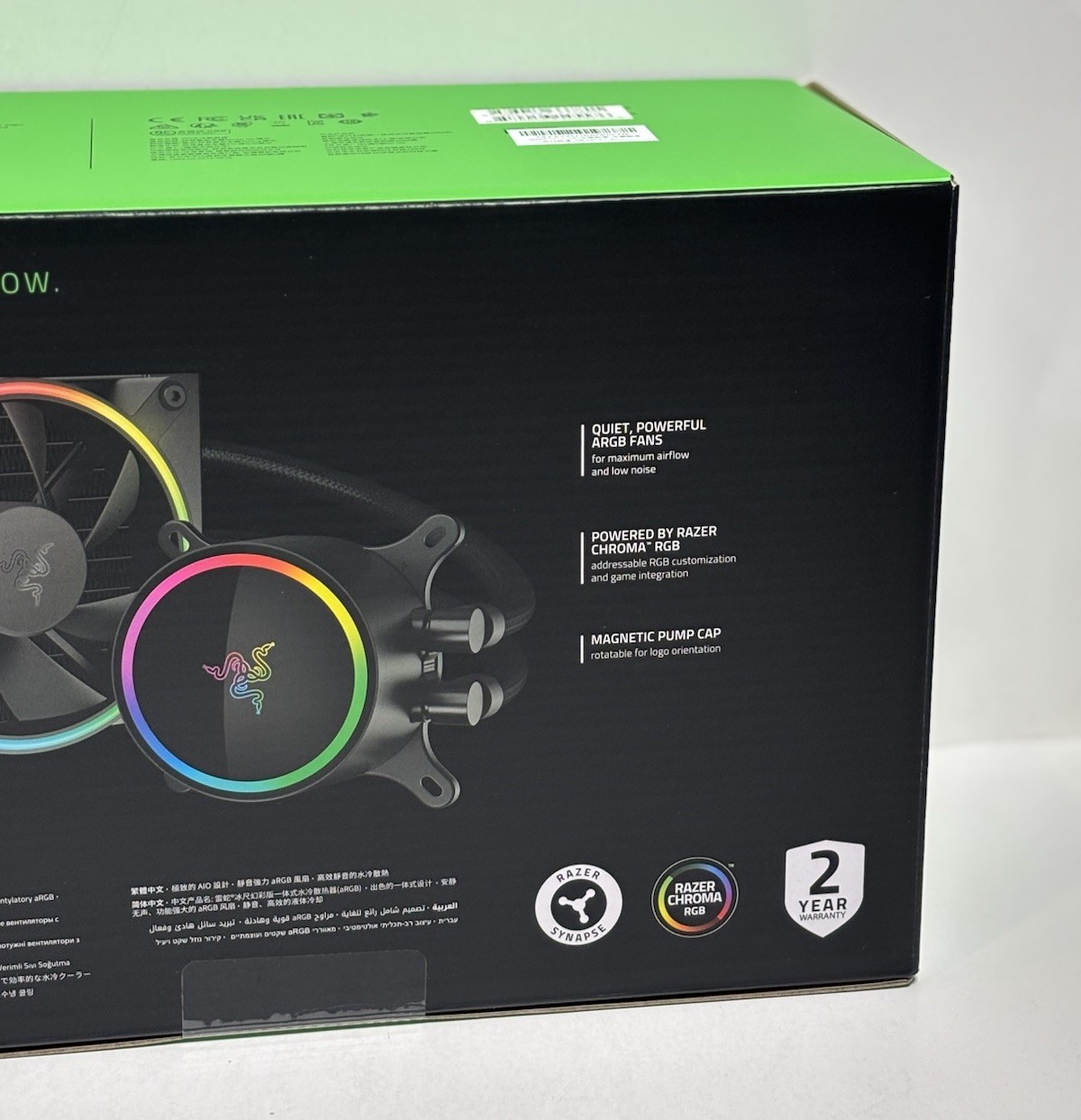 Razer Hanbo Chroma RGB AIO 240MM Intel LGA 1851/1700/1200 & AMD AM4 (NEW IN BOX)