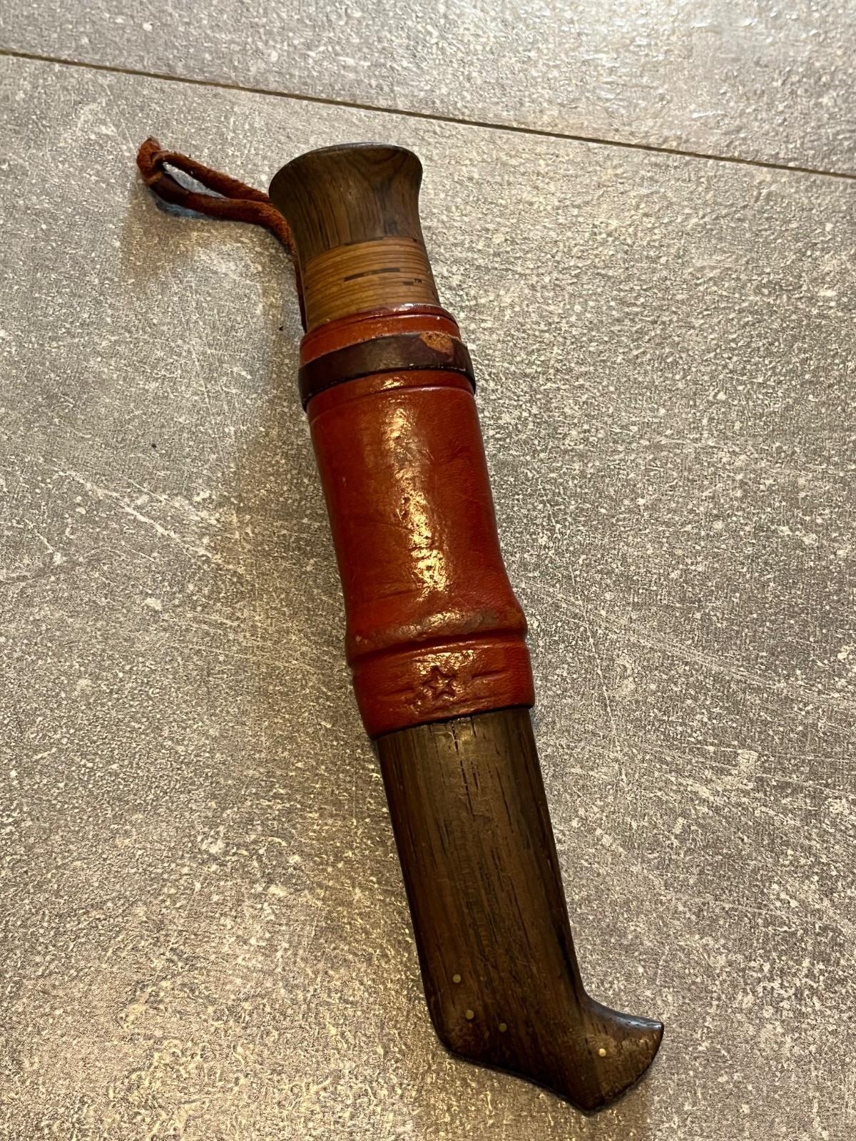 vintage swedish handmade knife puukko by JA hunting fishing camping