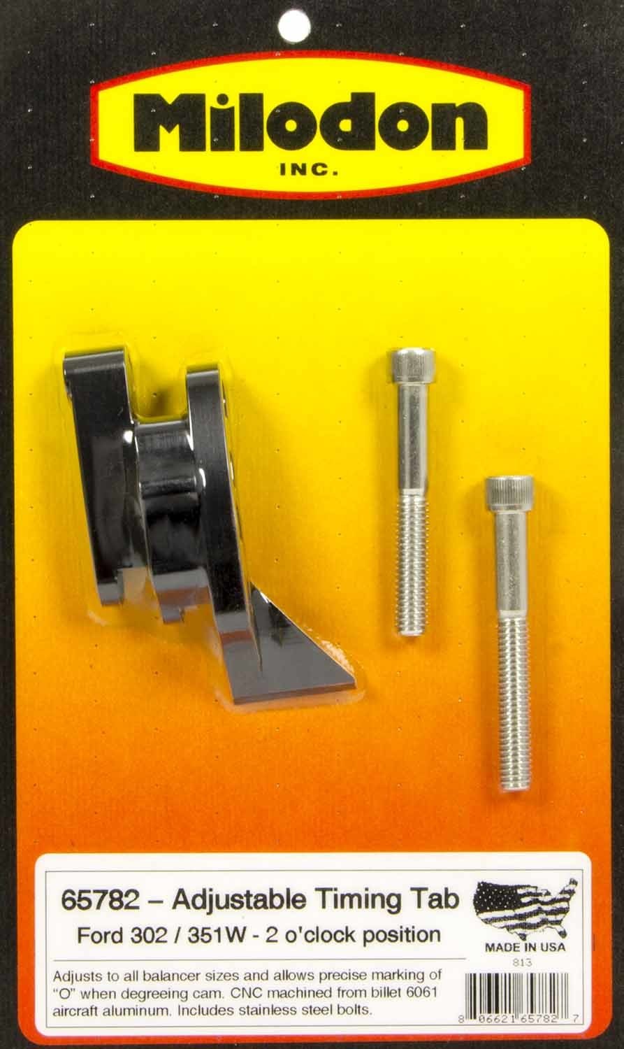 Milodon SBF Timing Pointer - 302-351W 2 O'Clock 65782