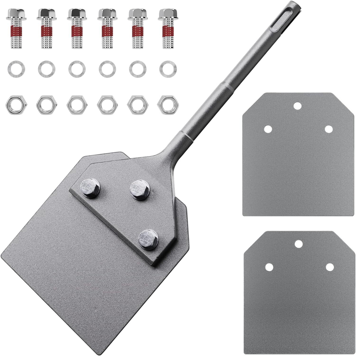 Toovem SDS Plus Floor Scraper with Spare Blades 4"x10'' Tile Removal Chisel Tool