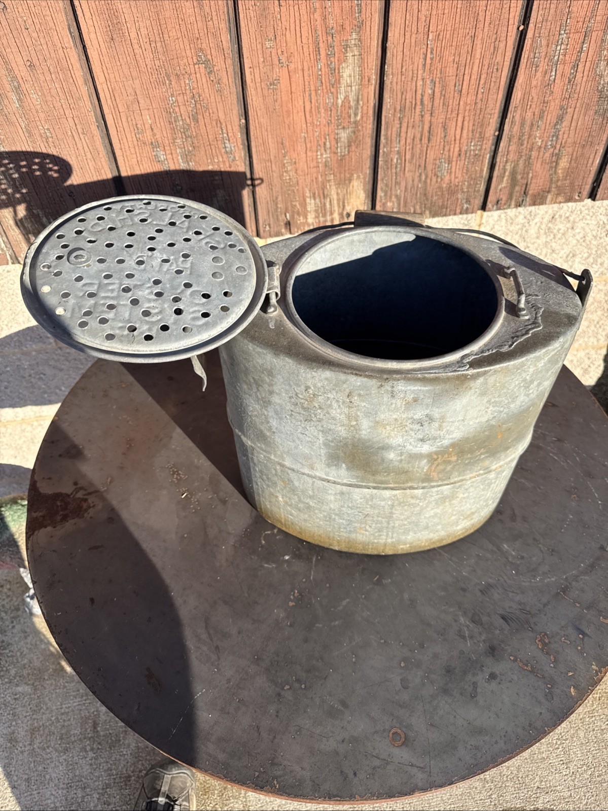 Antique Rare Property Of Seal Ship Oyster Bucket