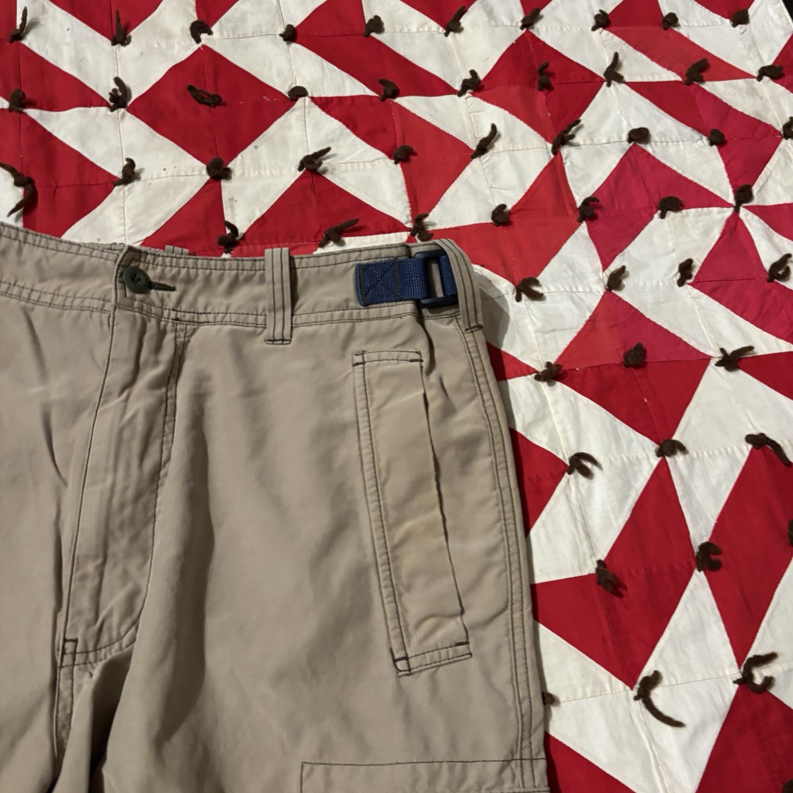 Vintage Y2K Abercrombie And Fitch Beige Cargo Pants Mens As Is Worn