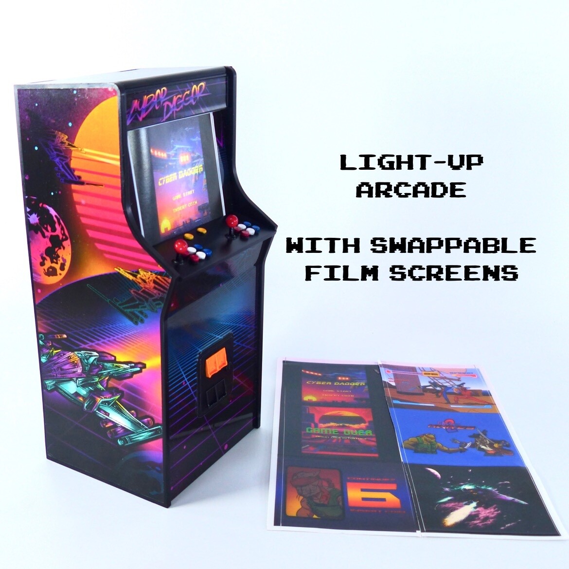 1:12 Super Action Stuff GAME ON! Arcade w/ Light Cyber Dagger Figure Accessories