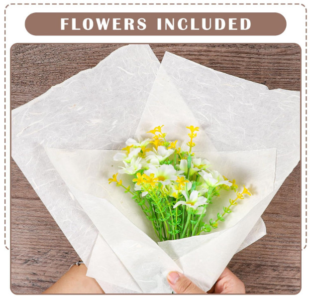 60 Sheets Mulberry Paper 8.5 x 11, Rice Paper Handmade Decoupage Sheets for