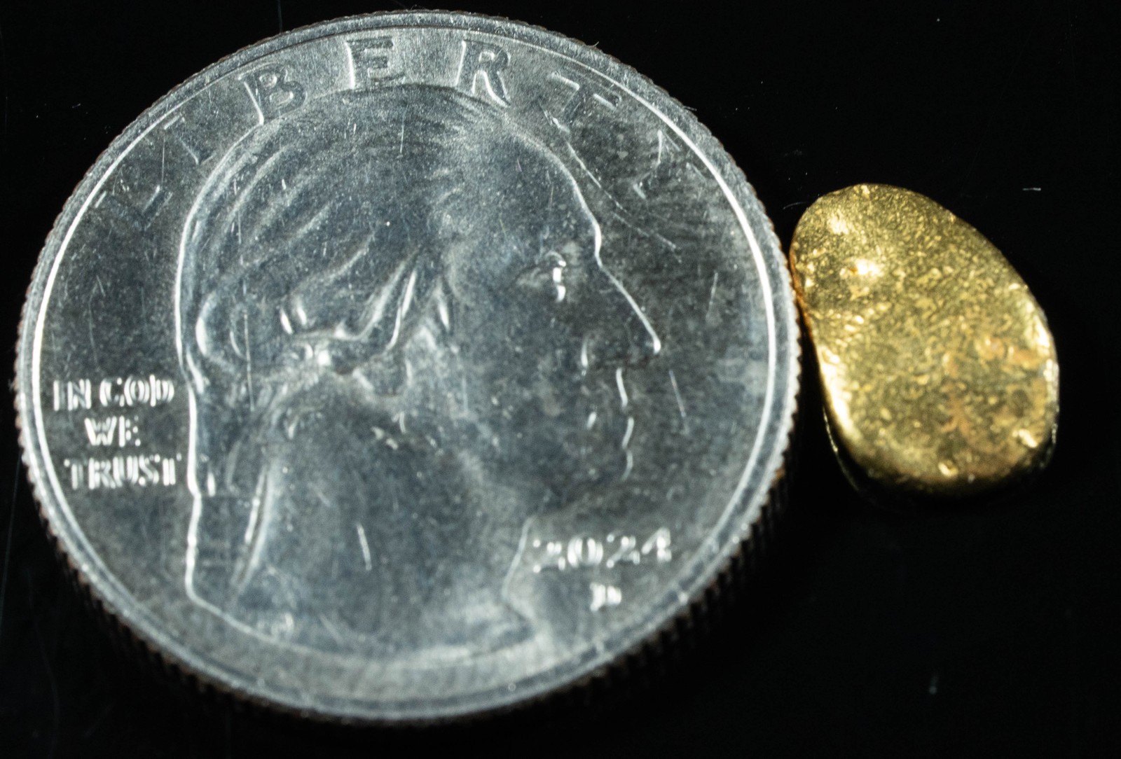 #71 Alaskan BC Natural Gold Nugget 1.35 Grams Genuine