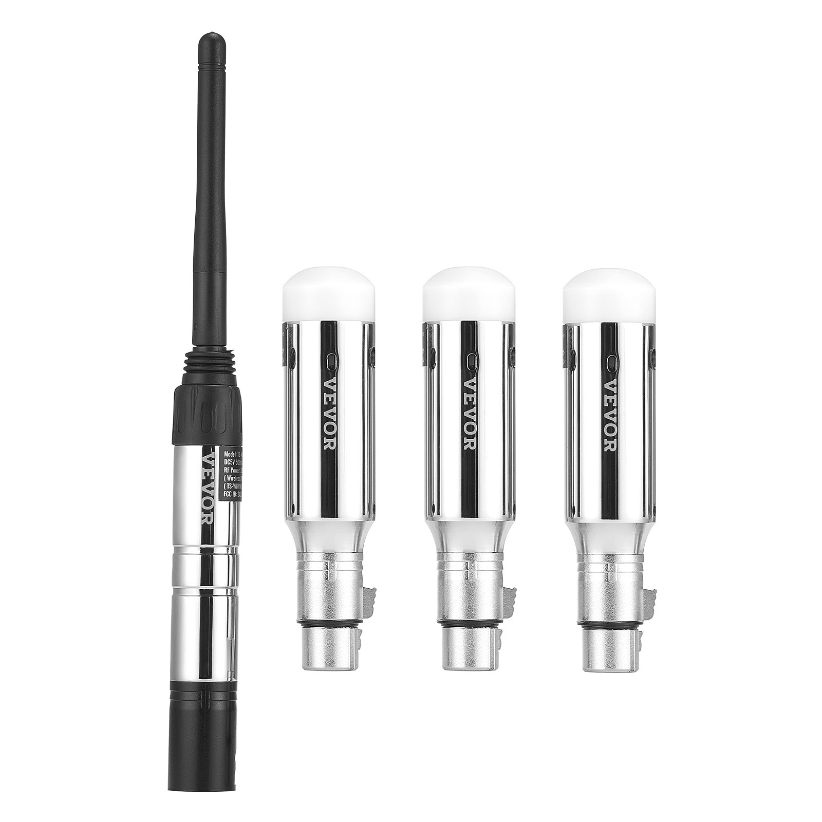 VEVOR DMX Wireless Receiver Transmitter Rechargeable Battery Stage Light 4 PCs