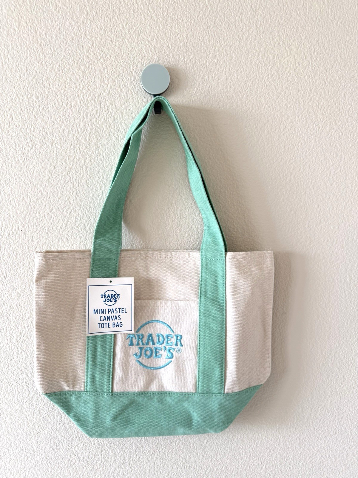 Trader Joe’s 2026 Spring Mini Pastel Canvas Tote Bags - Set Of 4 - READY TO SHIP