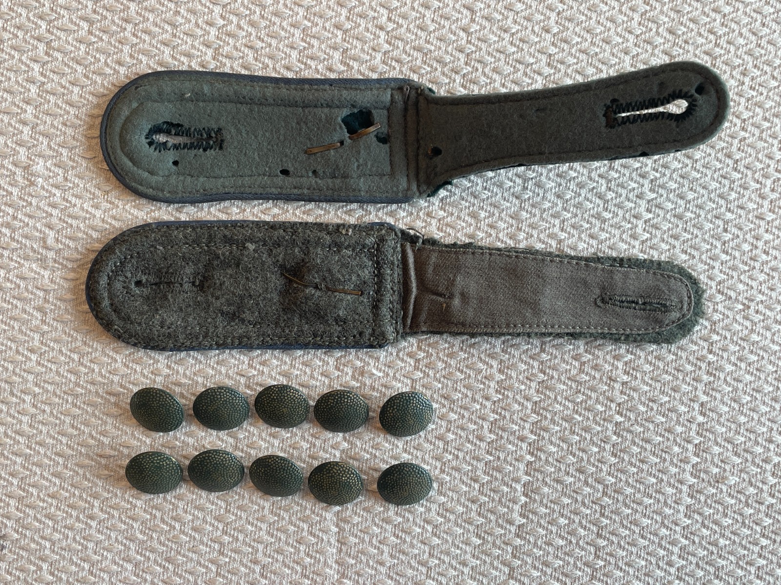 PAIR OF ORIGINAL GERMAN WW2 WWII MOTOR TRANSPORT NCO SHOULDER BOARDS EPAULETTES