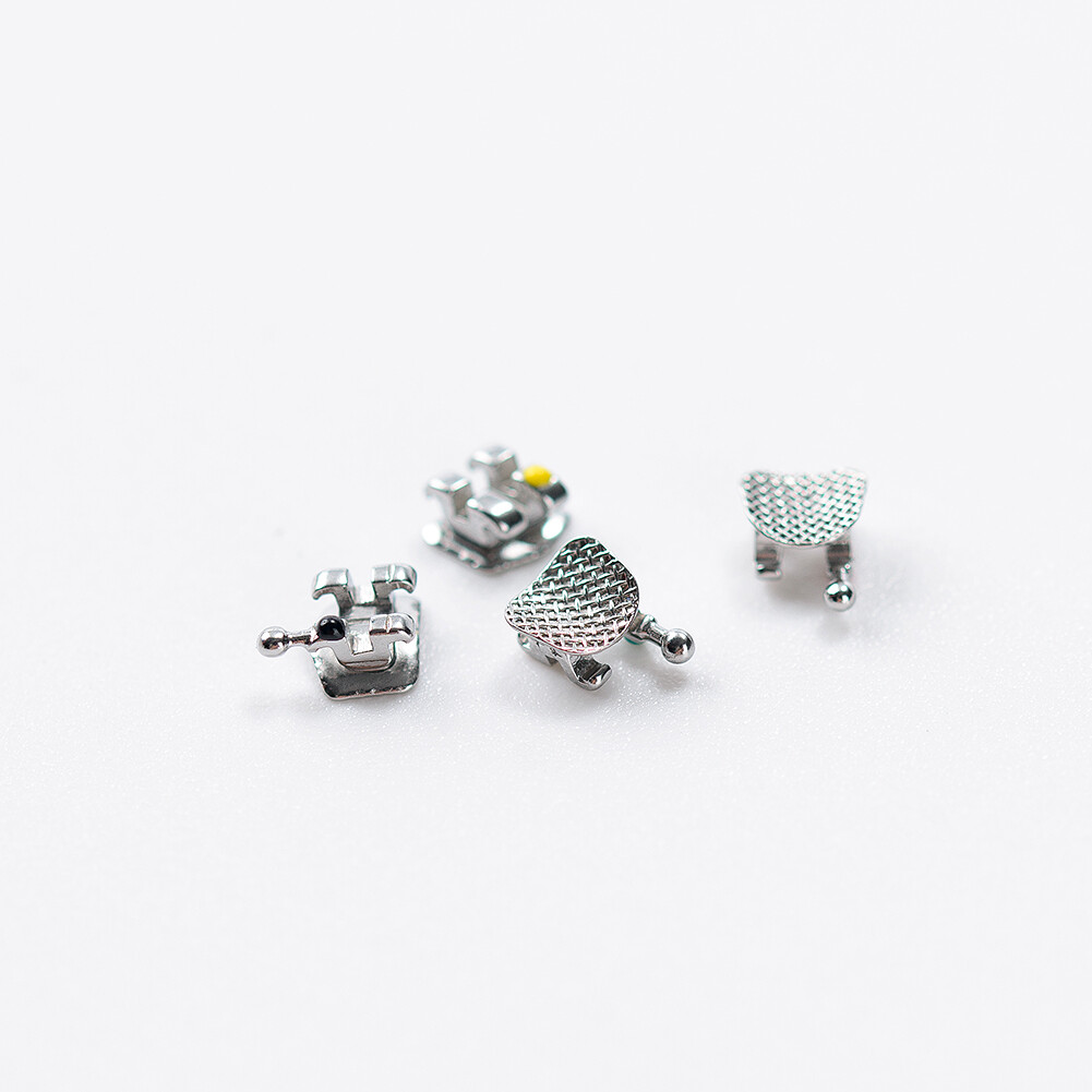 EASYINSMILE Dental Orthodontic Brackets Mini Metal Braces Roth/MBT 022 hook 345