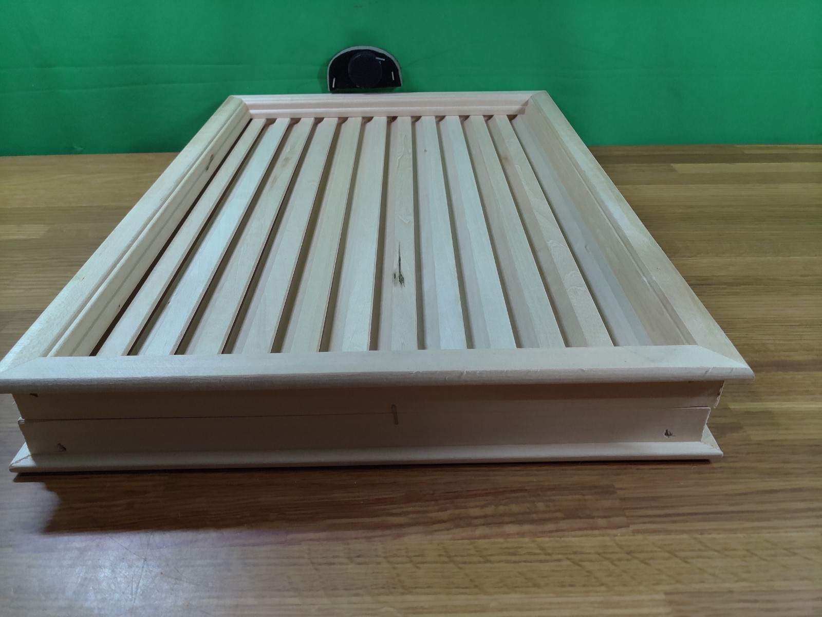 MILL DOOR...Basswood Door Chevron Louver Vent  12" x 18"