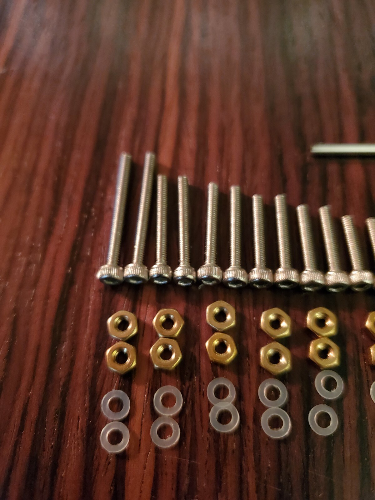 Stainless steel and Brass Headshell Mounting Screws 55 Piece Set