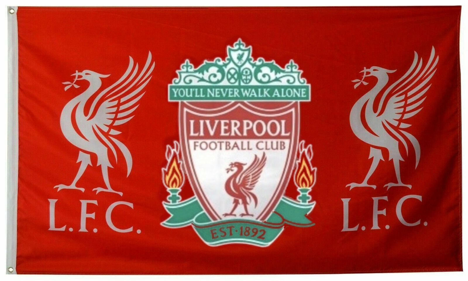 Liverpool FC You'll Never Walk Alone 3x5FT Flag red Banner US shipper Liver Pool