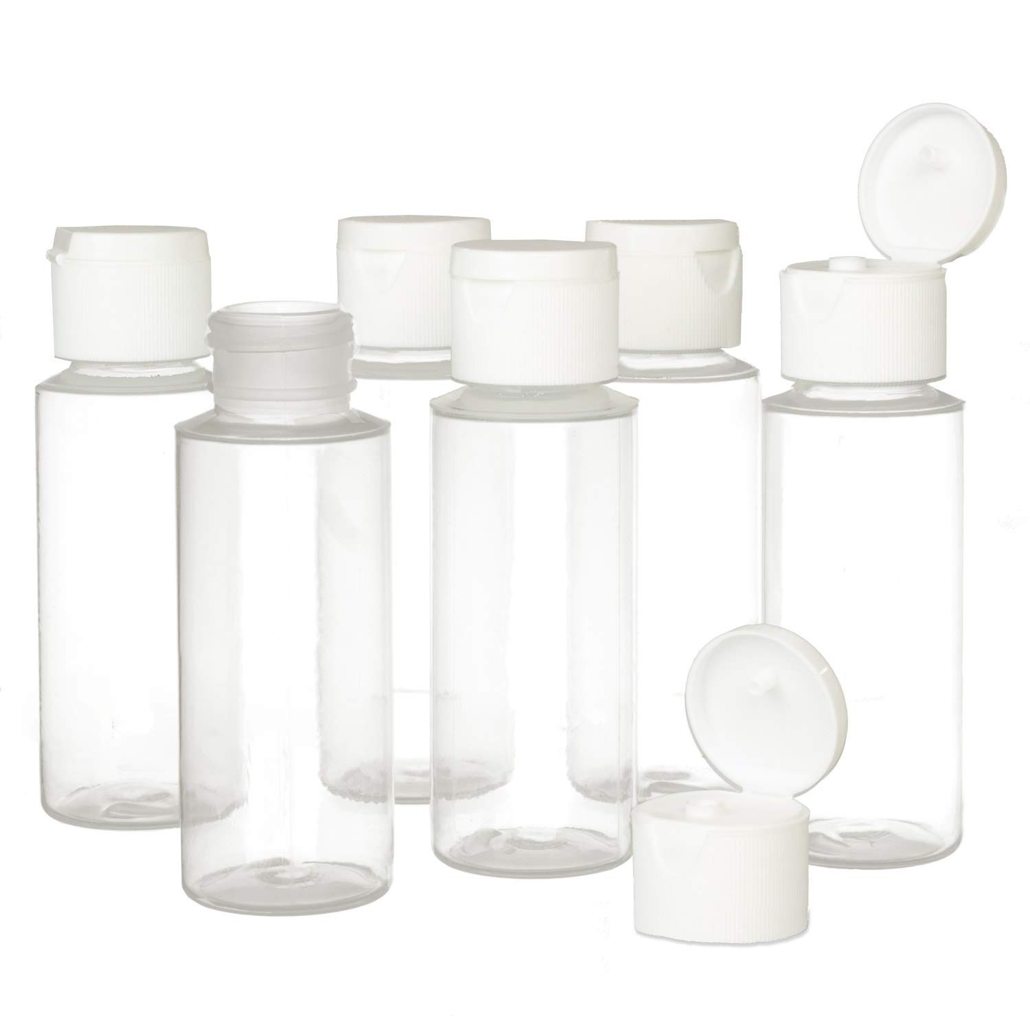 Versatile 2oz Plastic Squeeze Bottles with Flip Cap - Ideal for All Liquids