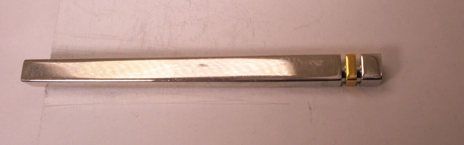 2-9/16" Thin Design Silver Gold Tones Quality Vintage LARGE Tie Bar Clip simple