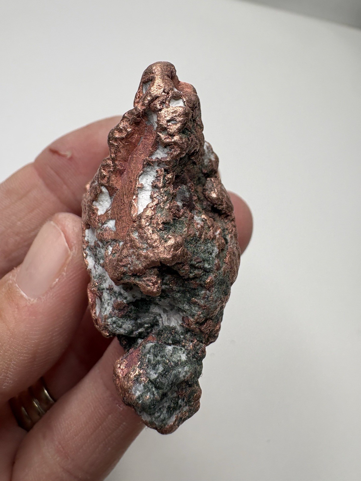 Pure Copper Rock Nugget Native Mineral Display Jewelry Specimen Upper Michigan