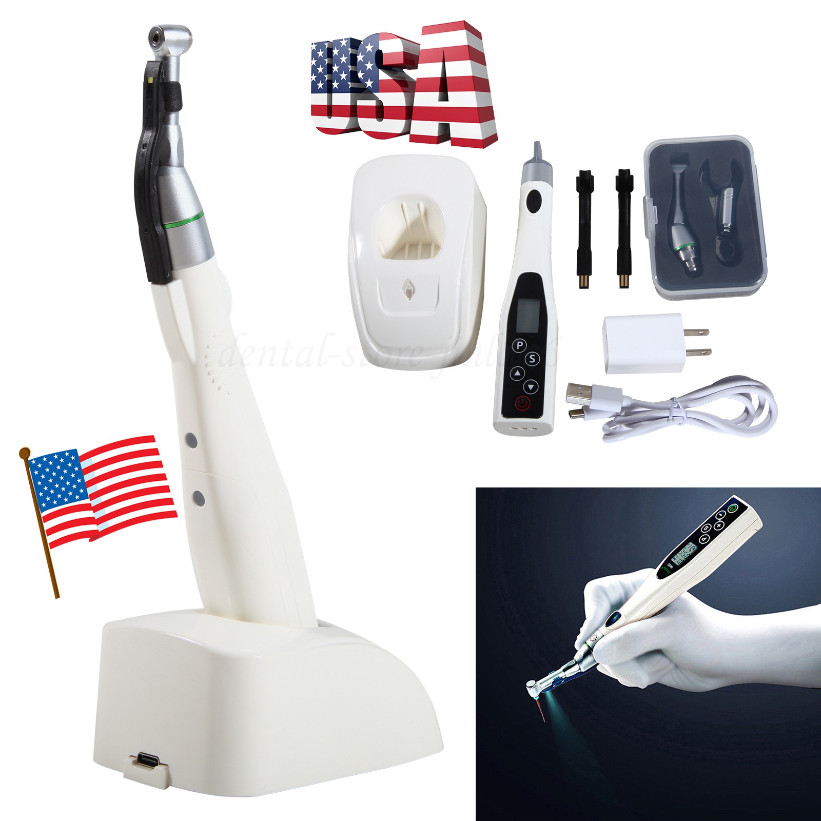 Dental Endodontic Endo Motor 16:1 Handpiece / Apex Locator Root Canal Finder