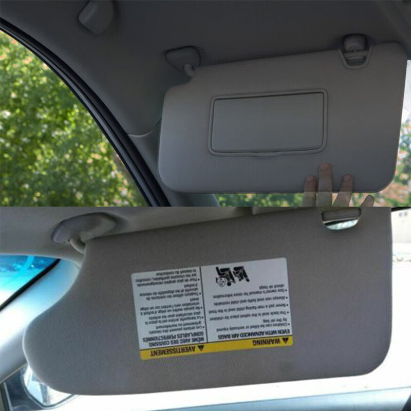 1 Pair Beige Sun Visor Driver & Passenger w/ Light For Nissan Altima 2013-2018