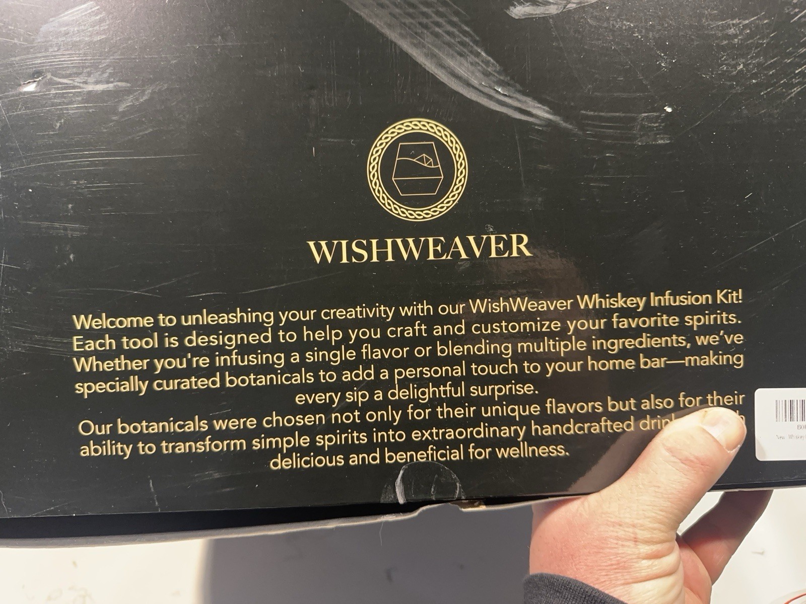WishWeaver Whiskey Infusion Kit 14 Natural Botanicals DIY Whiskey