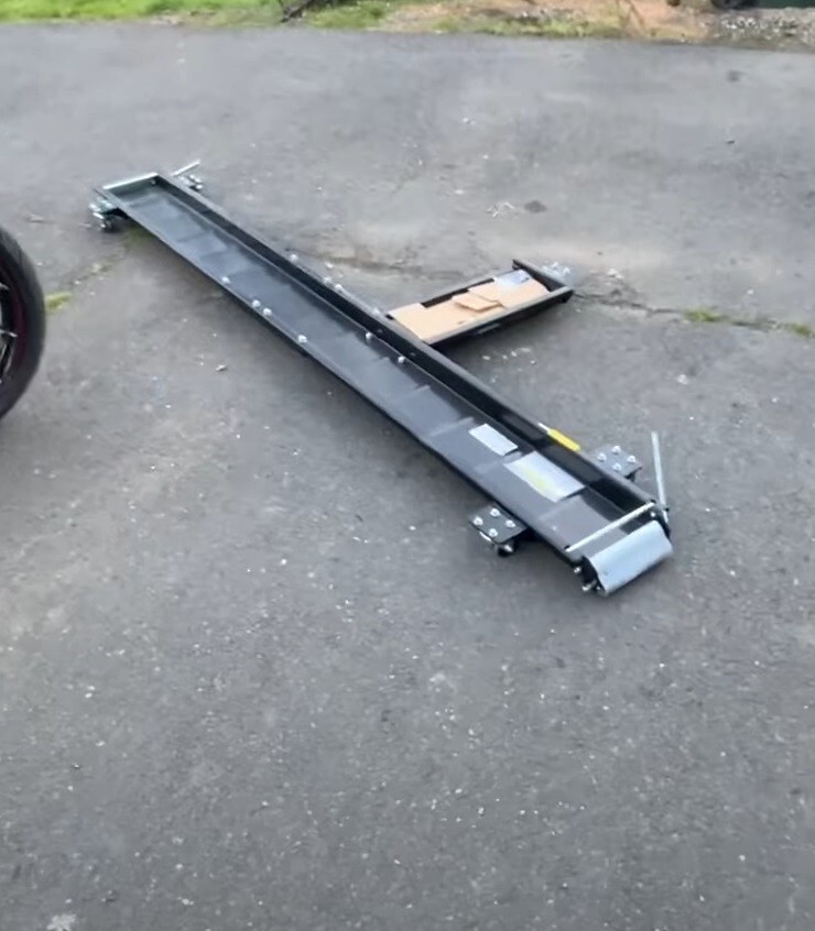 Low Profile Motorcycle Dolly Steel Swivel Casters Bike Mover Heavy Duty 1250 lb