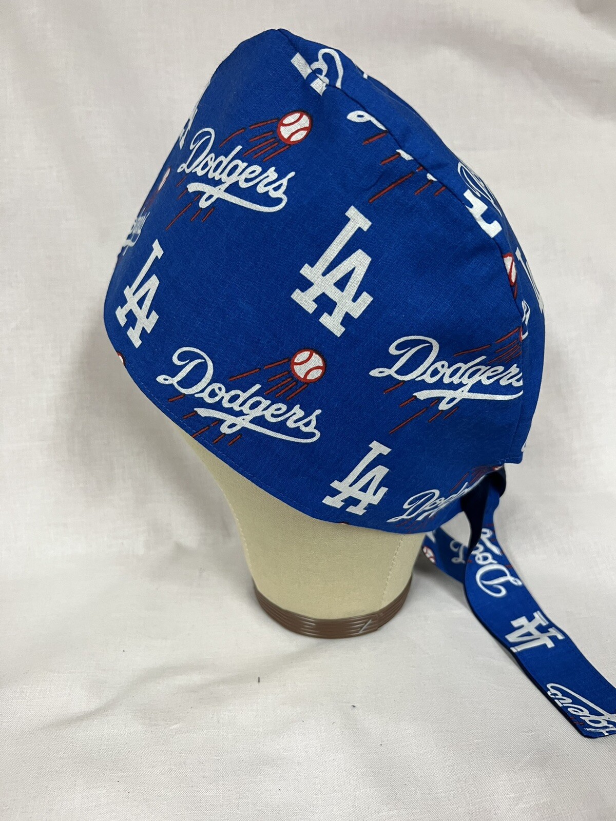 Men/Women Surgical Scrub Cap Lined LA Dodgers MLB Very Cool Cap Los Angeles