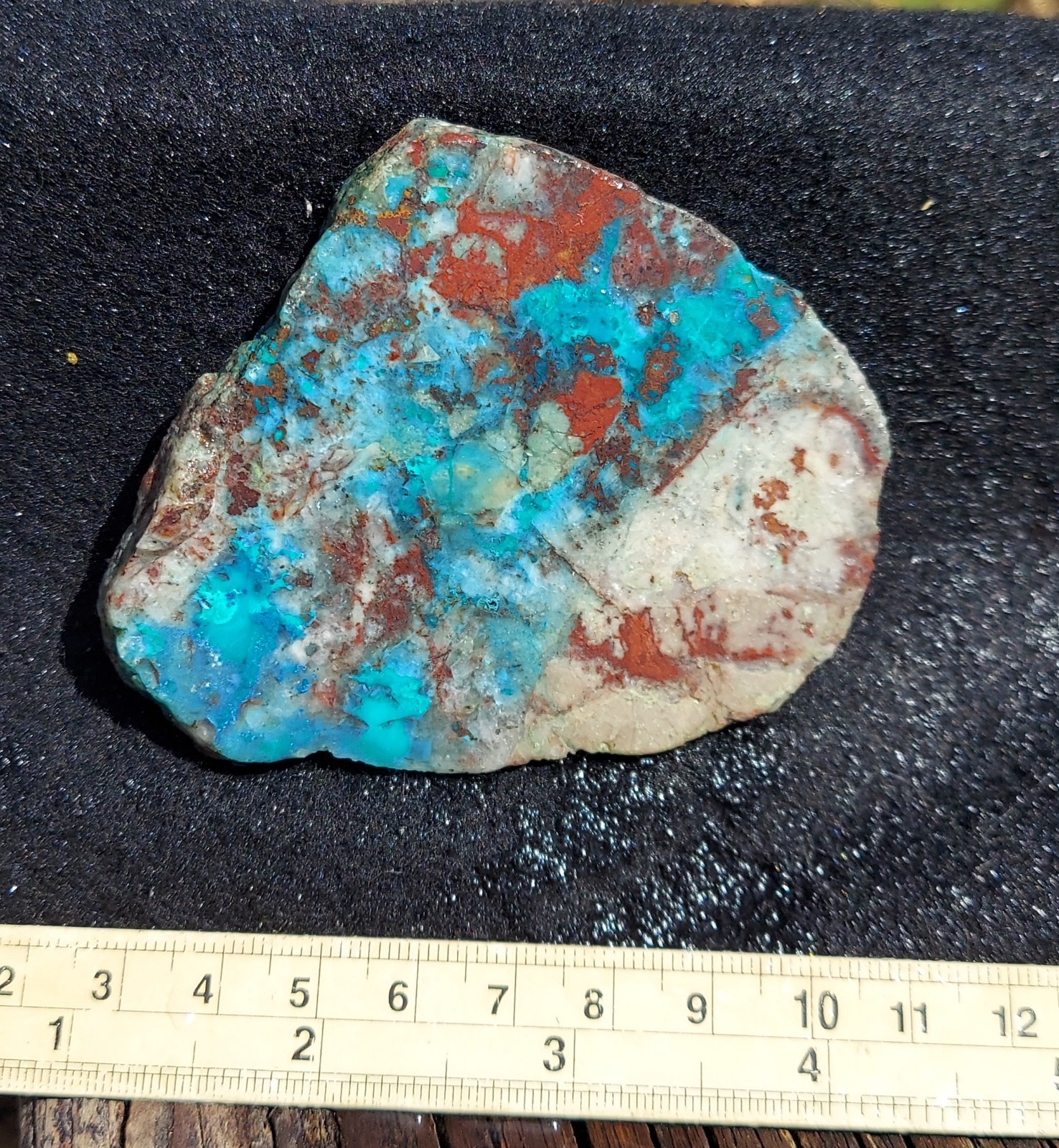 Perrico Chico Slab. Chrysocolla and Cuprite Slab