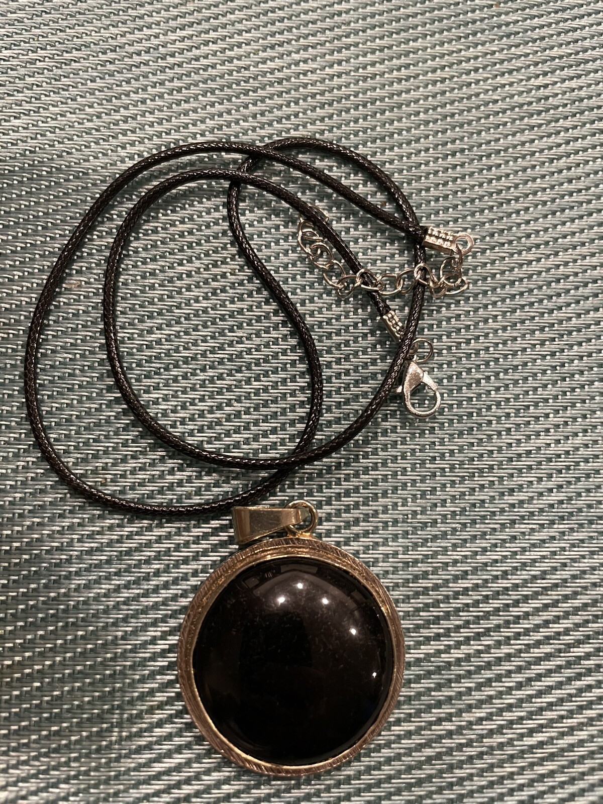 Obsidian Tetragrammaton- Obsidiana Negra - Pentagram Pendant - Protection -Large