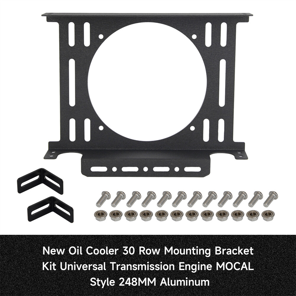 Universal Oil Cooler 30 Row Mounting Bracket Kit Transmission Engine MOCAL