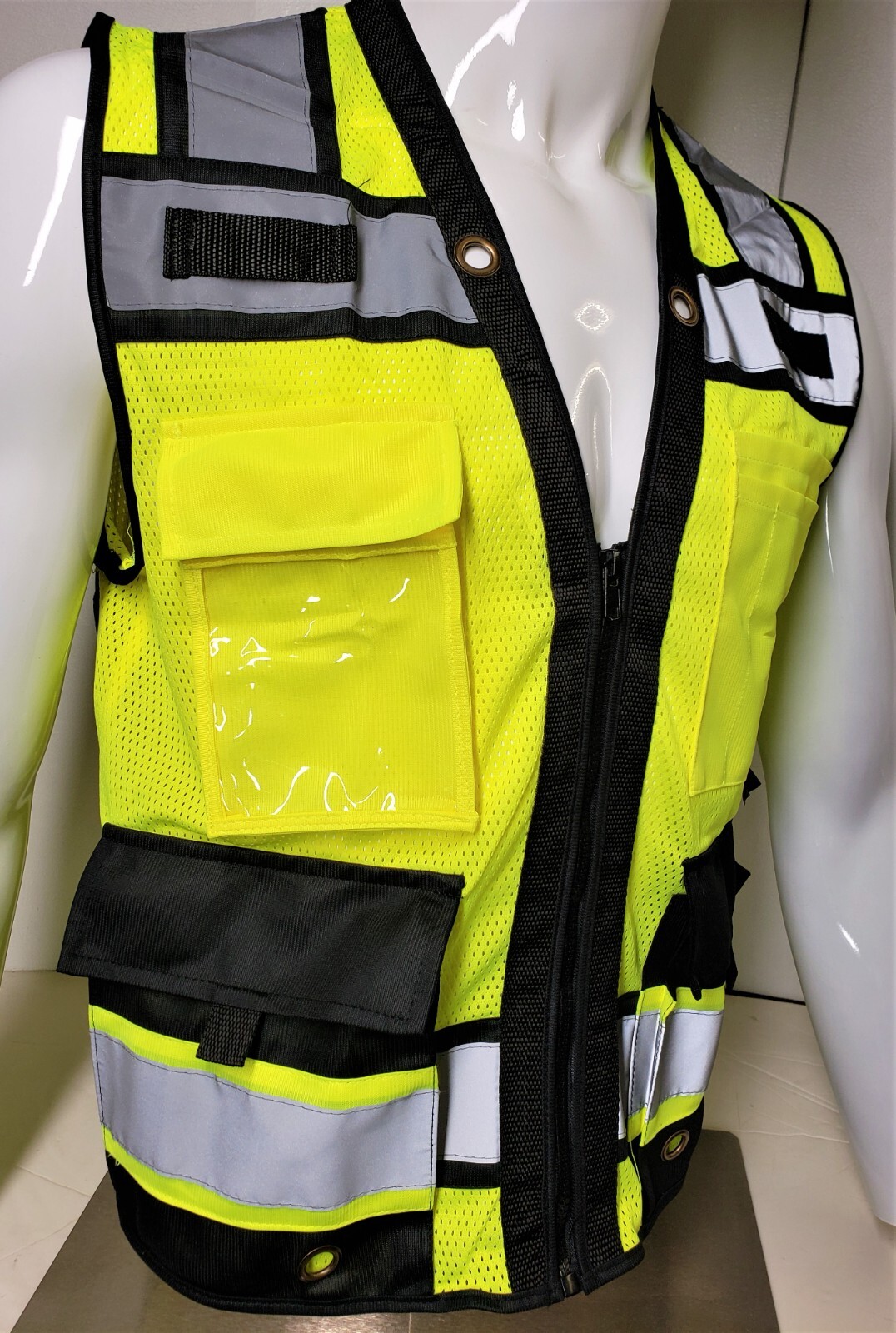 FX HIGH VISIBILITY Surveyor Two Tones Safety Vest Mesh front & back