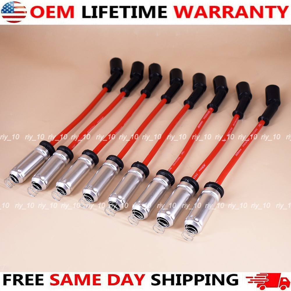 8x OEM 48322 Perforamce Spark Plug Wires For CHEVY G/M LS1 VORTEC 4.8L 5.3L 6.0L