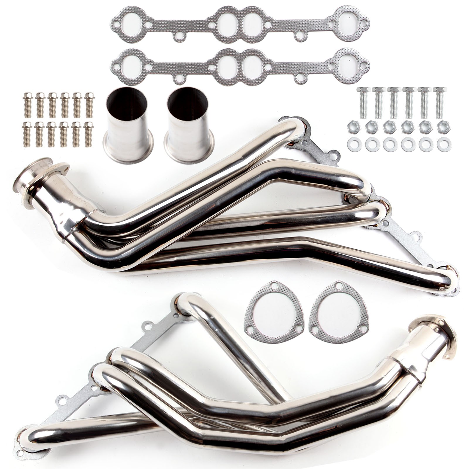 FOR 84-91 GMT C/K 5.0/5.7 STAINLESS RACING MANIFOLD LONG TUBE HEADER/EXHAUST SBC