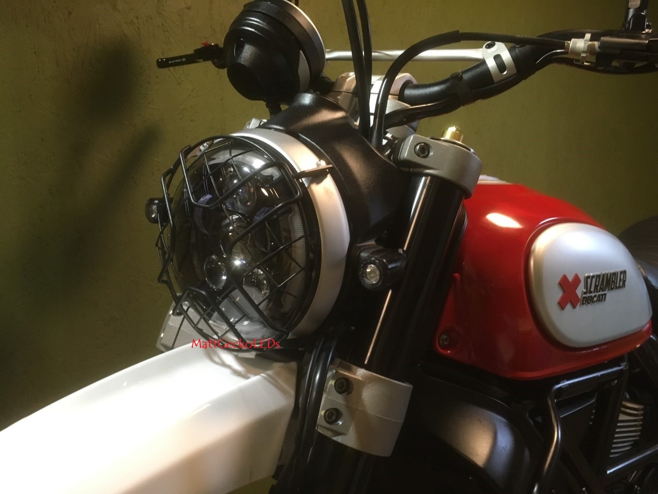 LED Headlight: 2015-2022 Ducati Scrambler . Much brighter than factory headlight