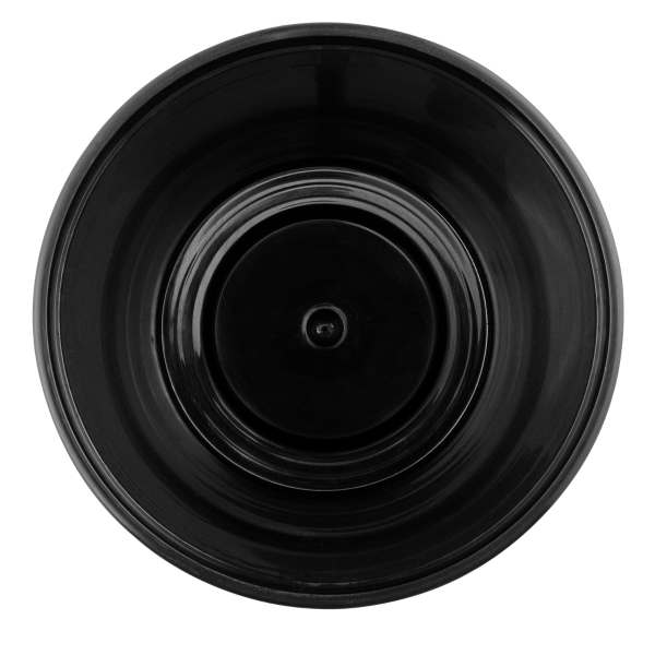 Karat 32 oz Black PP Injection Molded Round Deli Containers with Lids - 240 Set