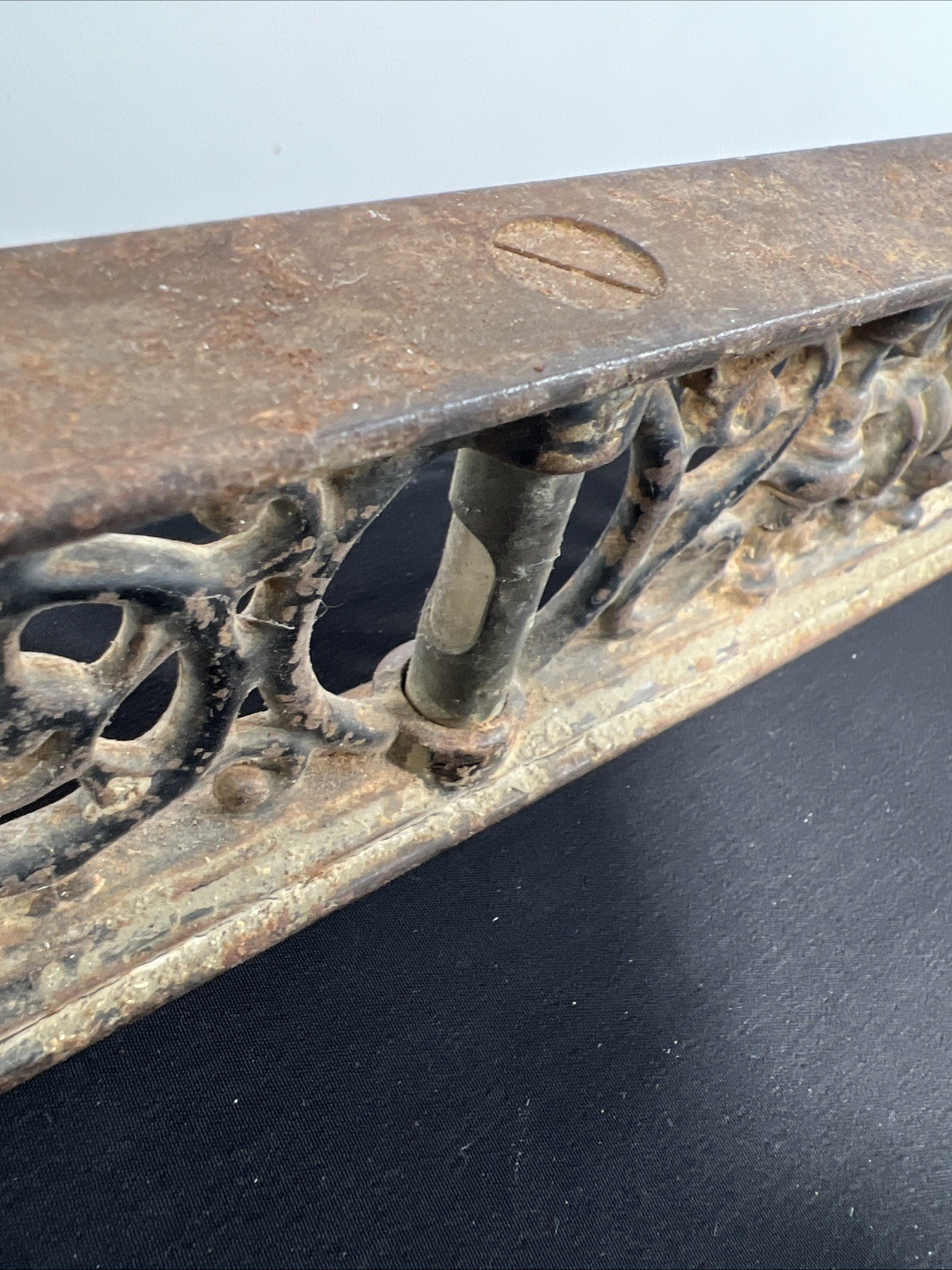 24" The Davis Level & Tool Co Cast Iron Level PAT May 29, 1877 1883 Ornate Old