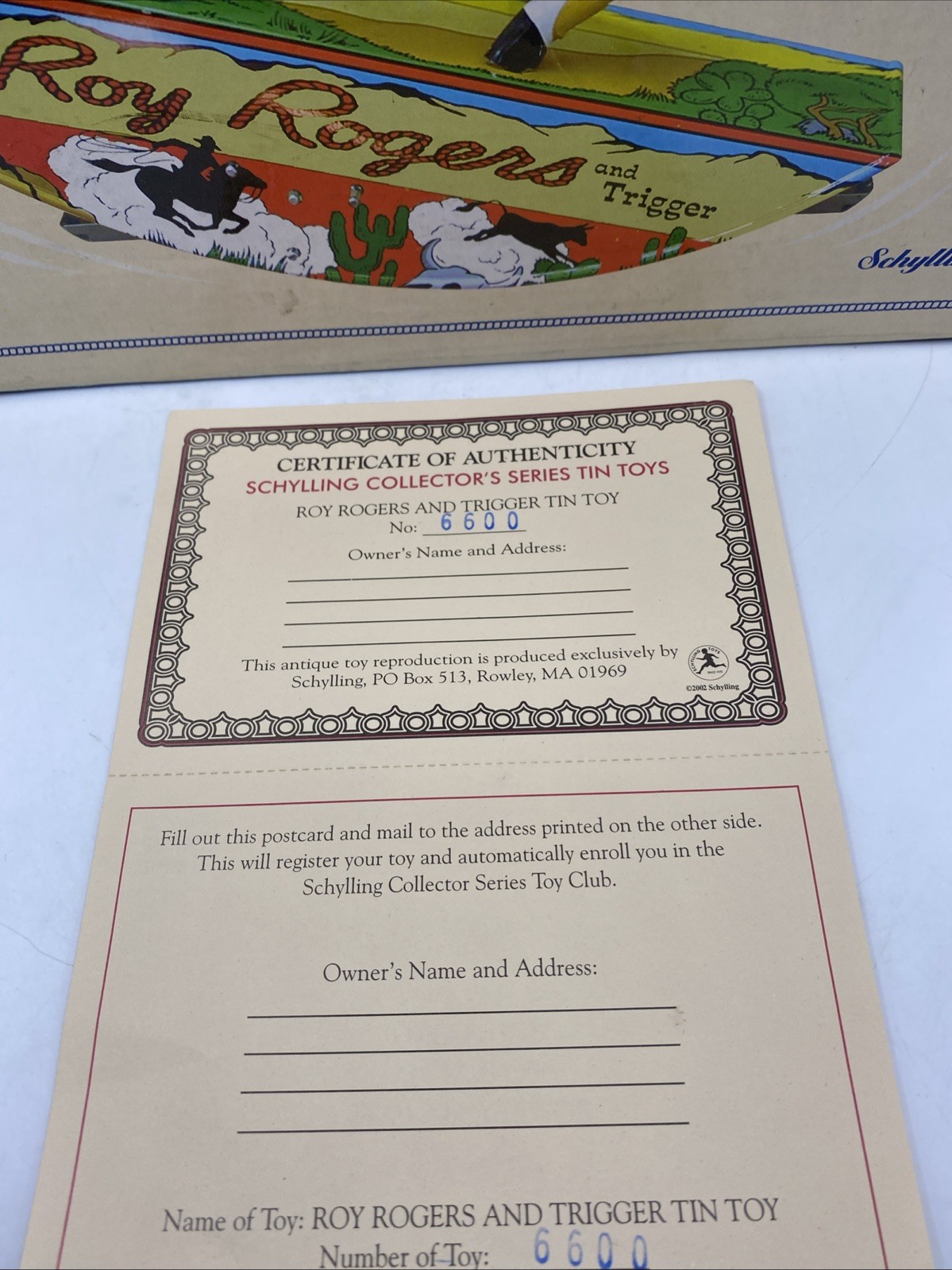 Roy Rogers And Trigger Wind Up Toy Vintage Reproduction Schilling Cowboy-READ