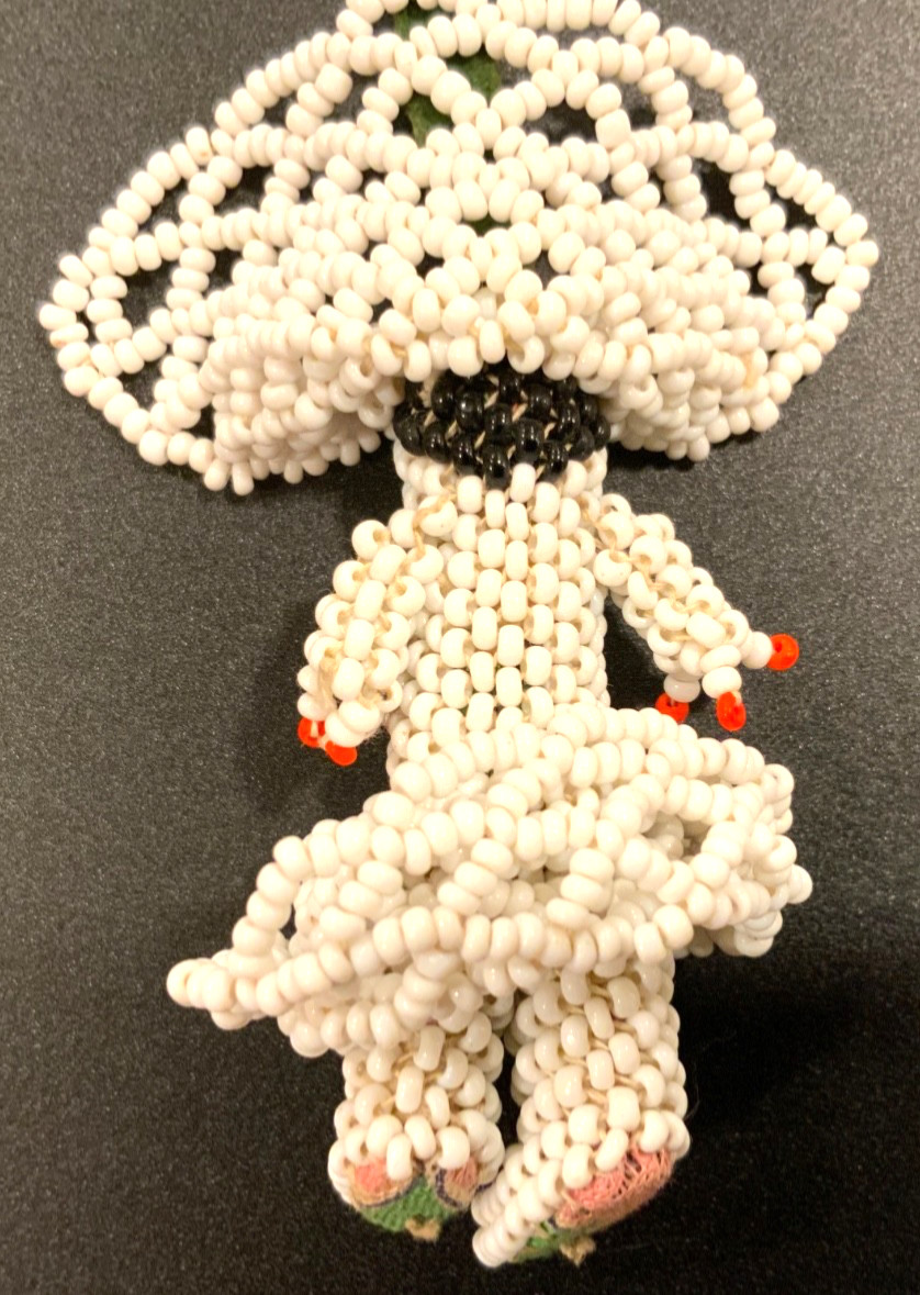Zuni(?) Beaded Doll - Mid 20th Century - 2.5” -