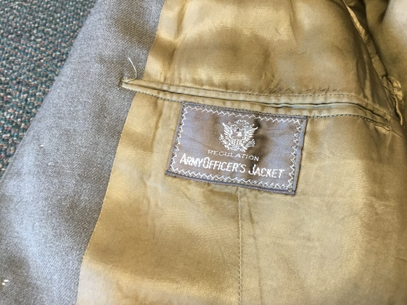 USAAF IKE JACKET WITH INSIGNIA, SIZE 36 R