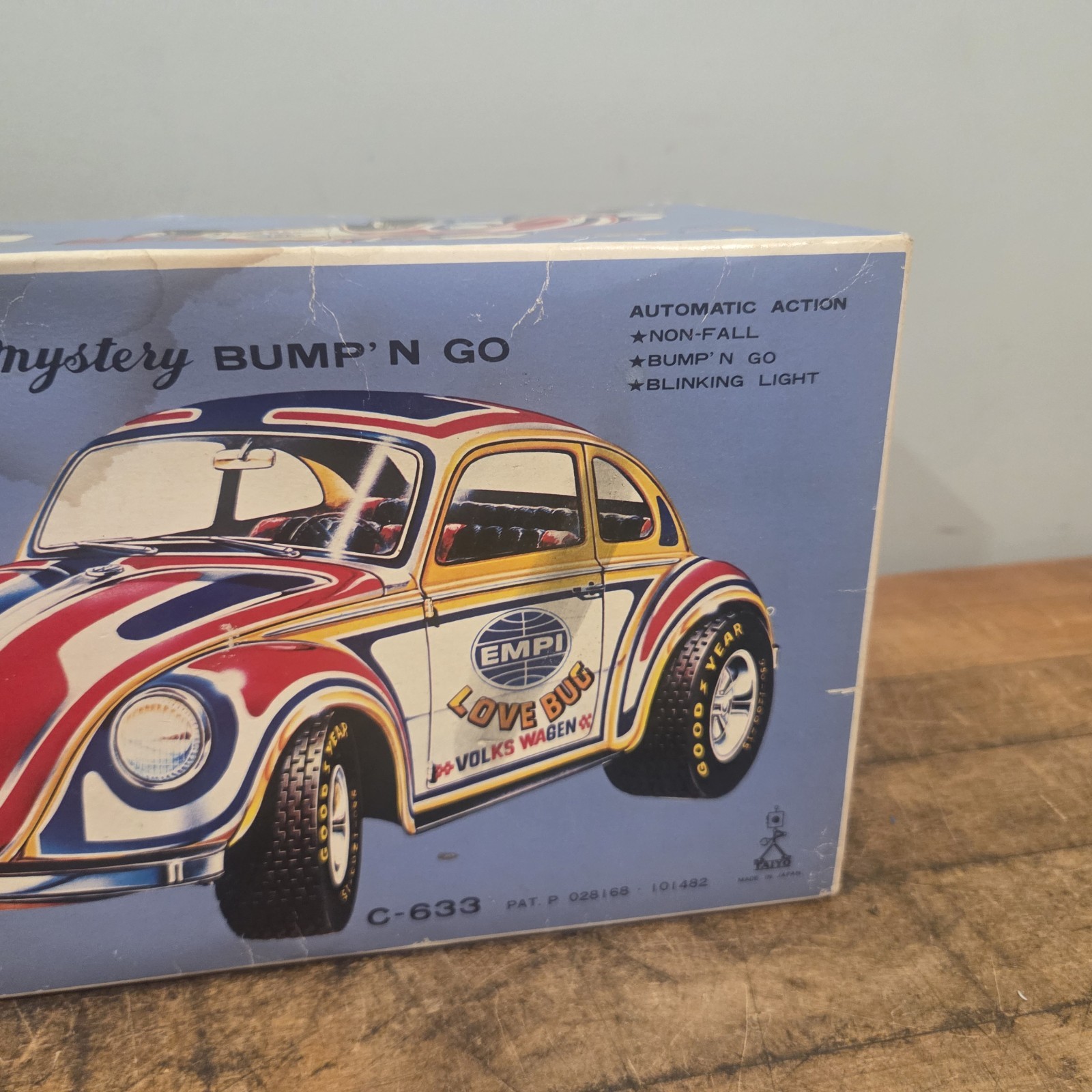 Volkswagen By Taiyo Empi Love Bug C-633 W/ Original Box Non Tested Beetle Car