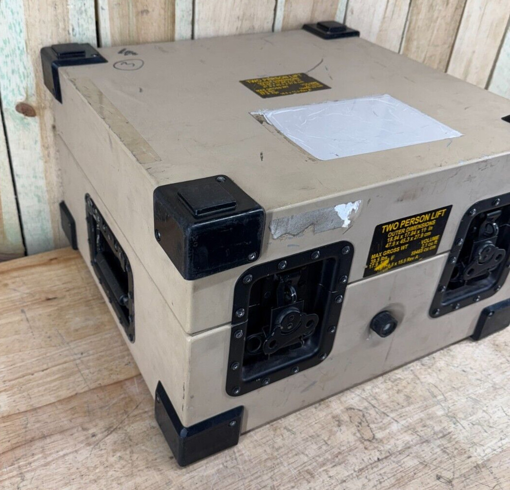 PSI Case 19x18x11" Metal Tan Military Waterproof Storage Container Hardigg