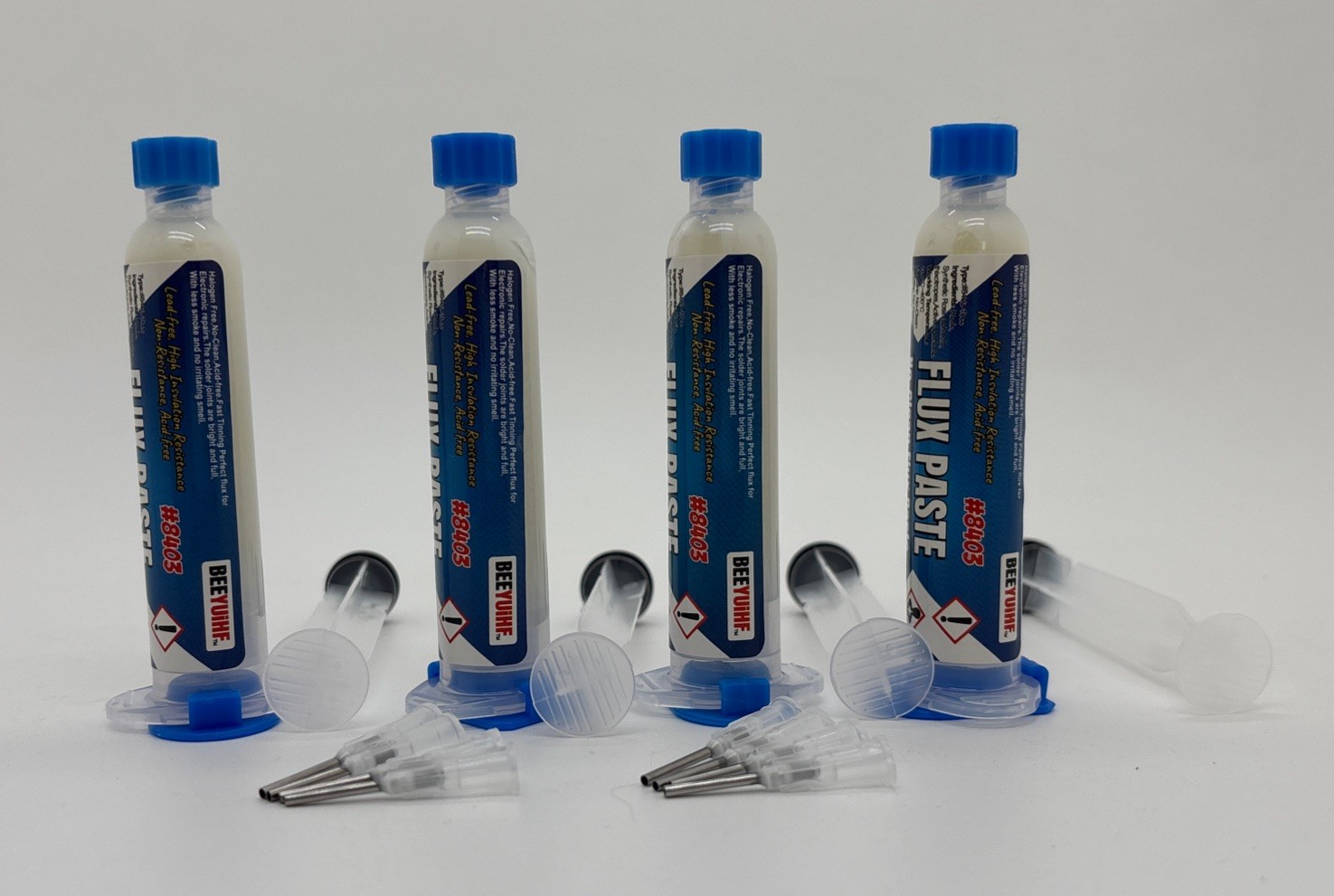 4pcs Noclean Soldering Flux Paste Smooth Flow Solder Flux Soldering Electronics