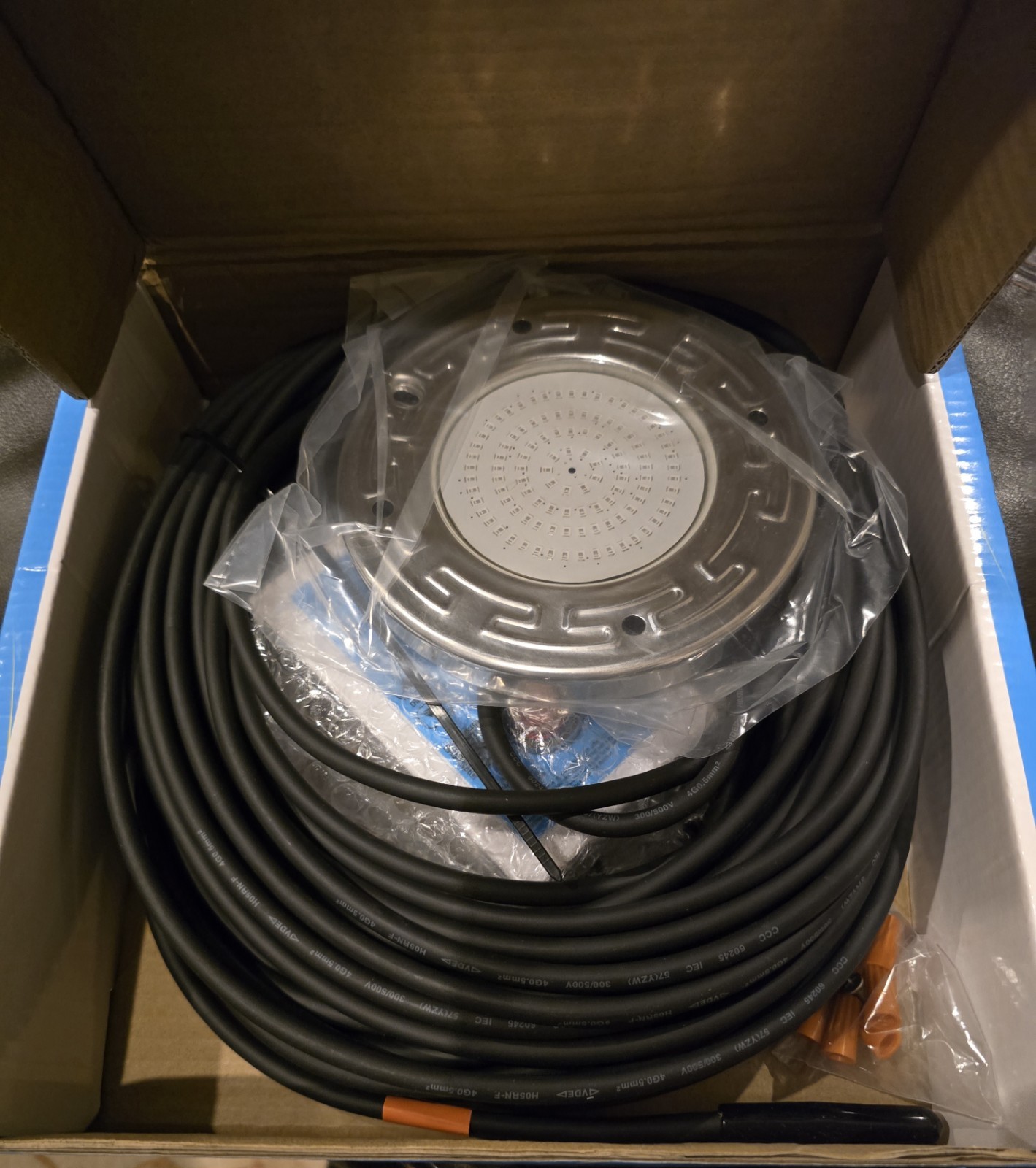 Awanhe Inground 20W LED Pool Light 100ft Cable With Remote And APP Controll