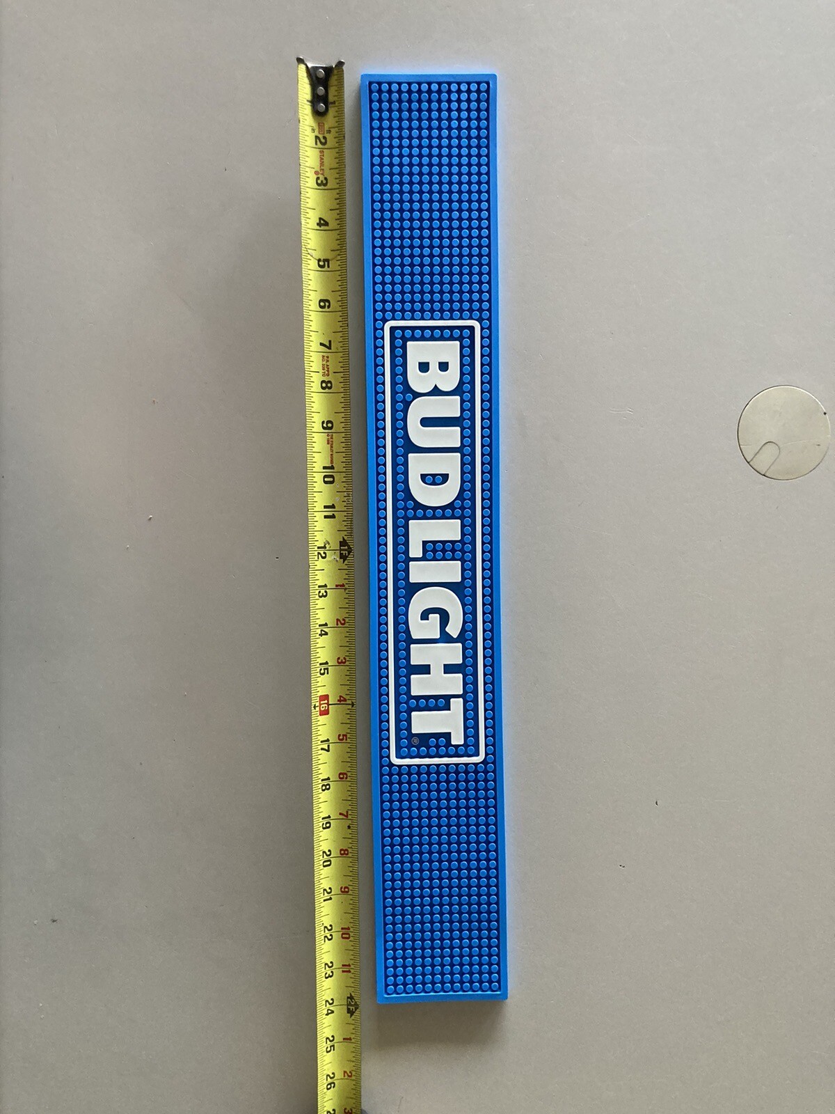 NEW Bud Light Beer Rubber Bar Spill Mat for tap Kegerator Or Glasses