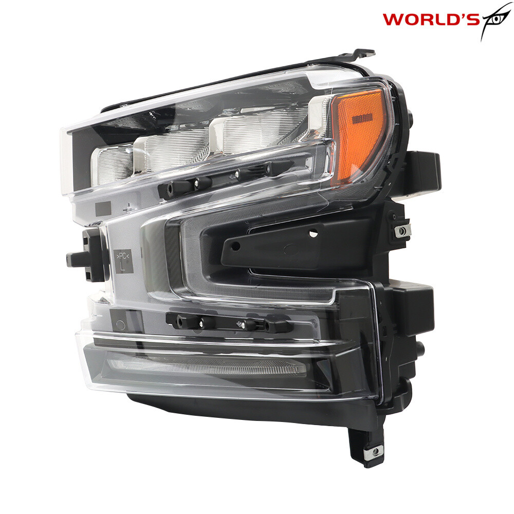 For 2019-2021 Chevy Silverado1500 LH&RH Headlights Assembly LED W/Halogen Signal