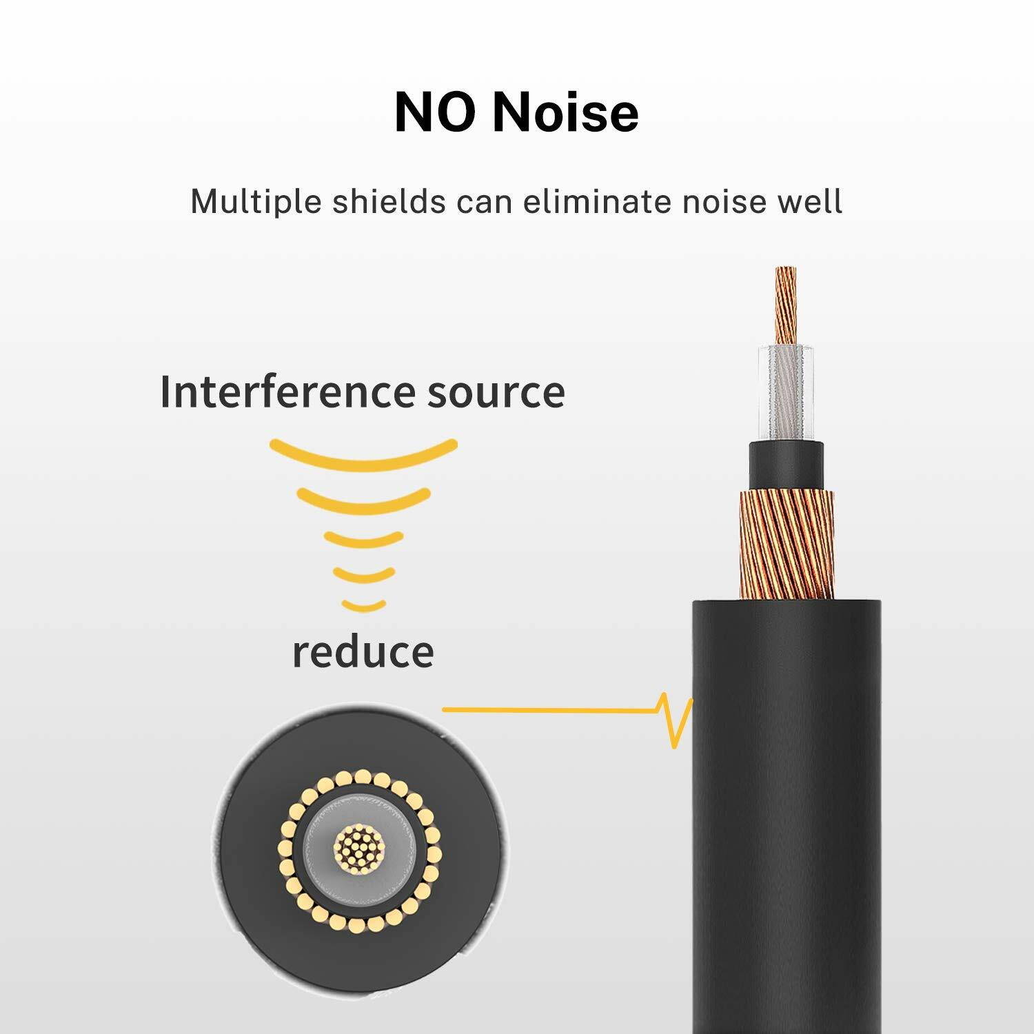 🎸 Donner 6 Pack Noiseless 6 in Patch Cables Effects Pedal Lead 1/4" Right Angle